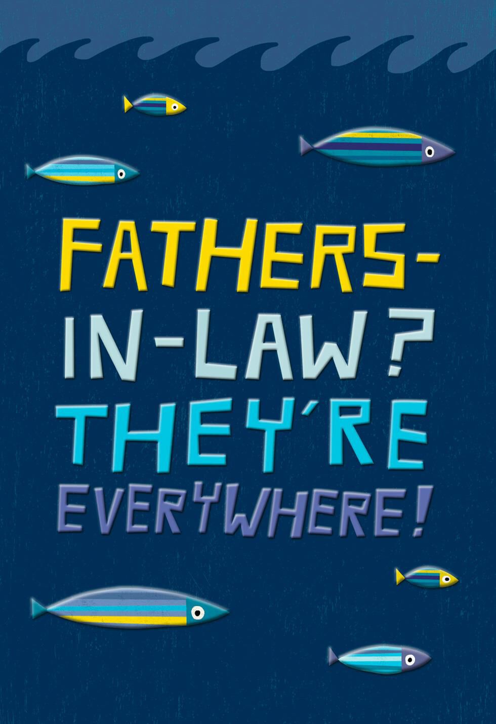 Gone Fishing Father's Day Card for Father-in-Law