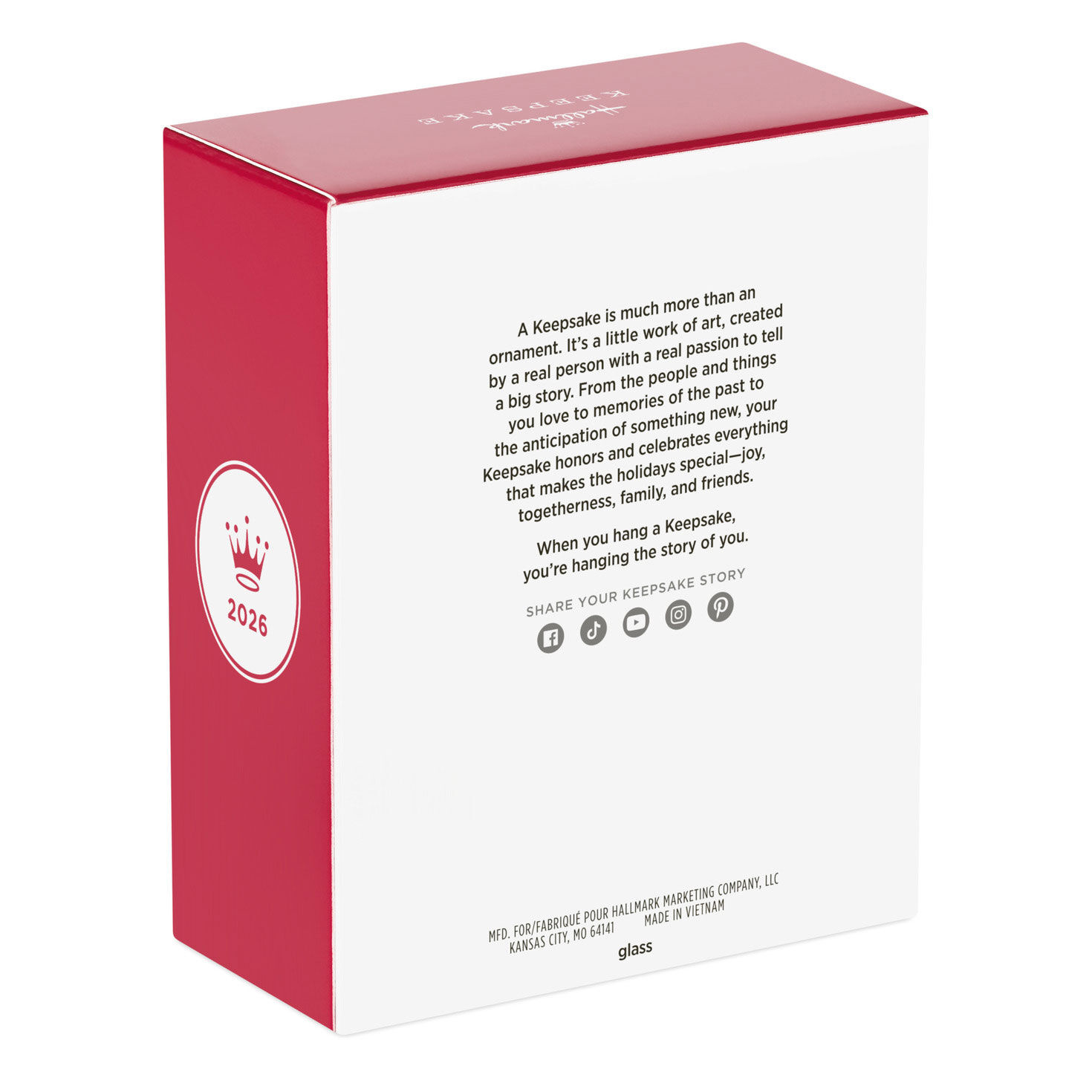 Pink Heart Our First Christmas Keepsake Ornament  image number 8