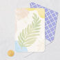 Abstract Pastel Leaves Blank Card Card Front with Envelope and Gold Seal image number 4