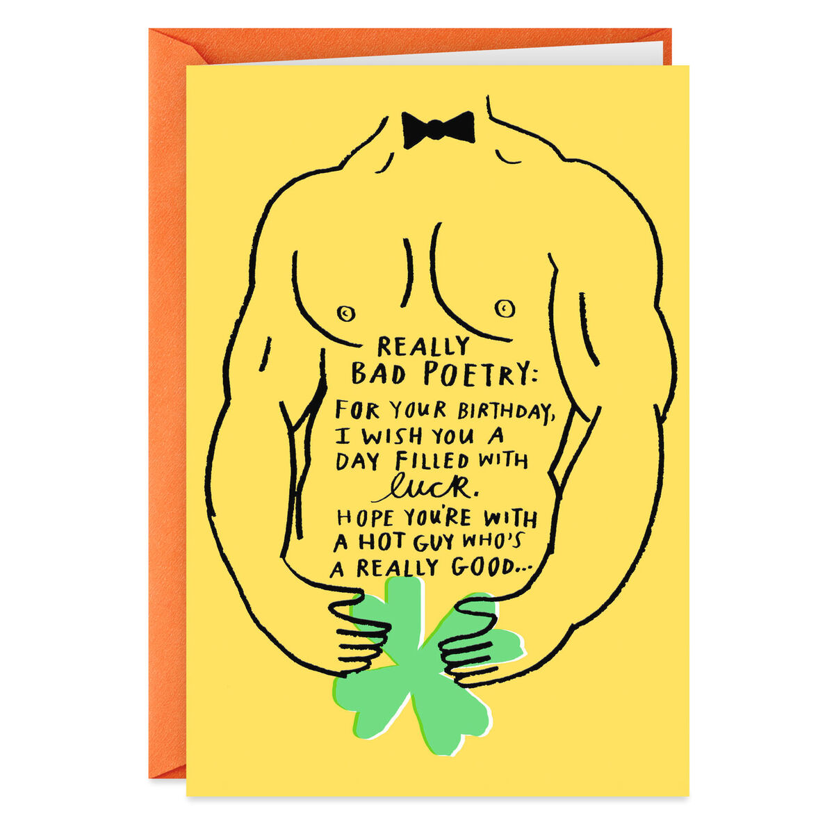 Hot Guy Bad Poetry Funny Birthday Card Greeting Cards Hallmark