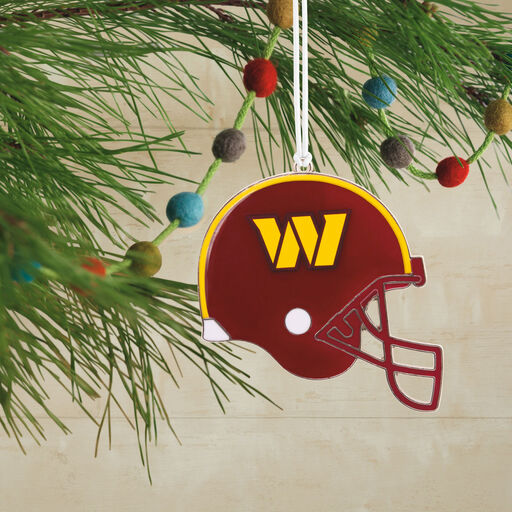 NFL Washington Commanders Football Helmet Metal Hallmark Ornament, 