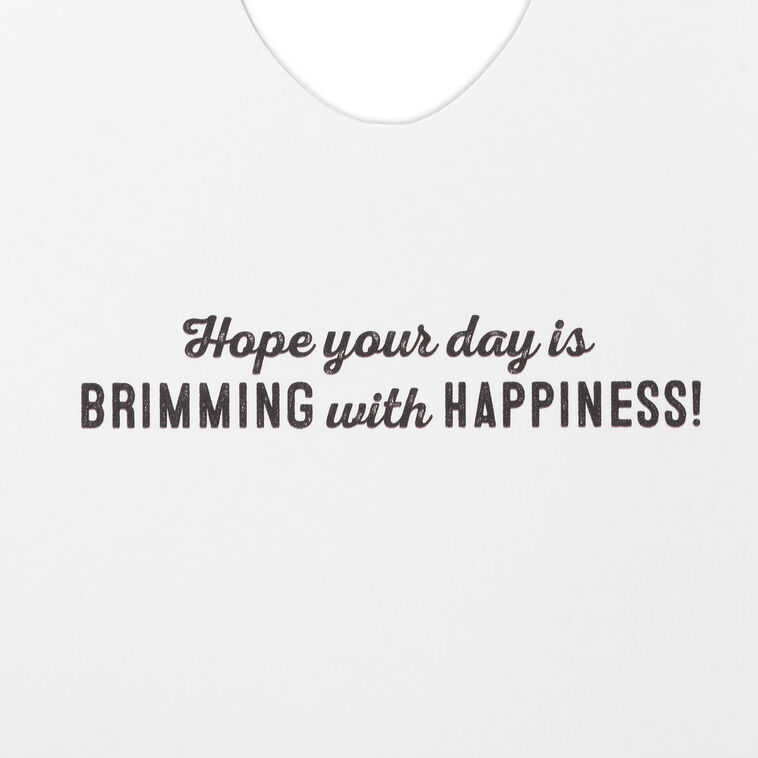 Glass Half-Full of Wine Birthday Card, , large image number 3