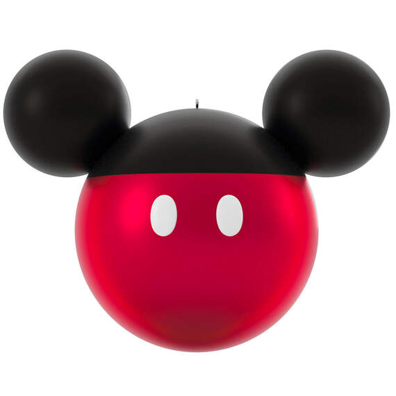 Disney Mickey Mouse Ears Silhouette Text Personalized Ornament, , large image number 4