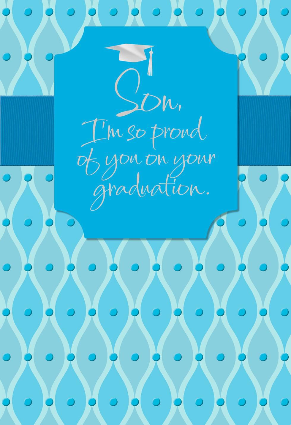 Proud of You Graduation Card for Son