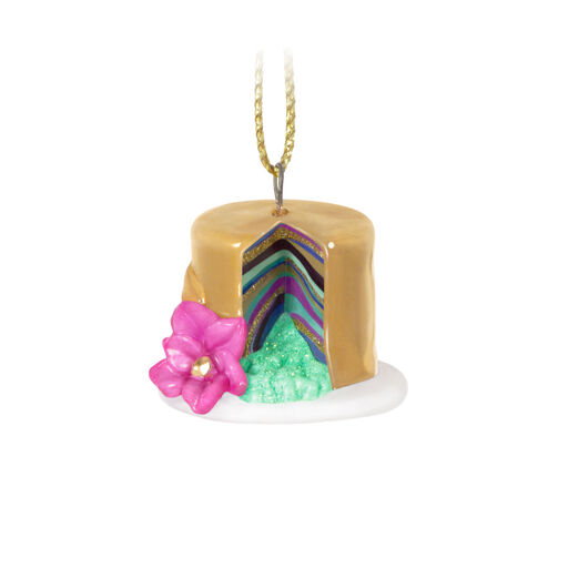 Mini Let's Celebrate! Porcelain and Metal Ornament, 0.7", 