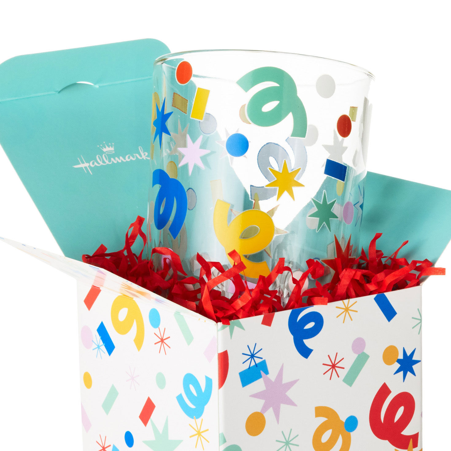 Hallmark+ Birthday Glass Gift Set upclose view image number 6