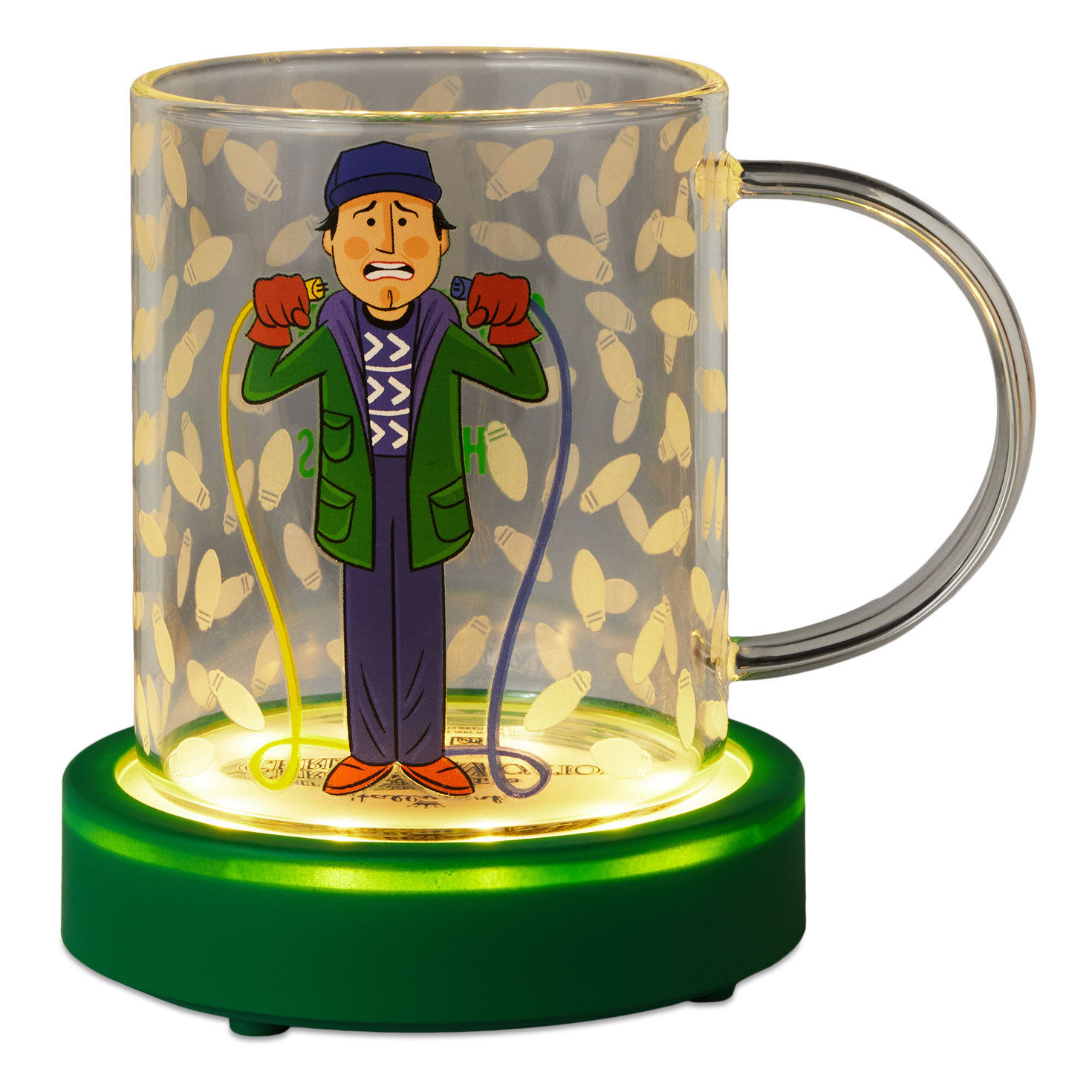National Lampoon's Christmas Vacation™ Clark Griswold Glass Mug With Light and Sound Base, 13 oz. for only USD 39.99 | Hallmark