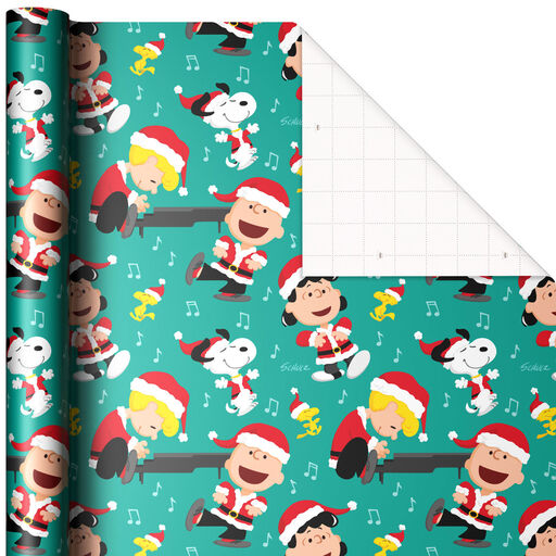 Peanuts® Characters Dancing Christmas Wrapping Paper Jumbo Roll, 80 sq. ft., Peanuts Dance