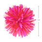 Pink and Orange Pom-Pom Gift Bow, 5.5", Pink & Orange, large image number 2