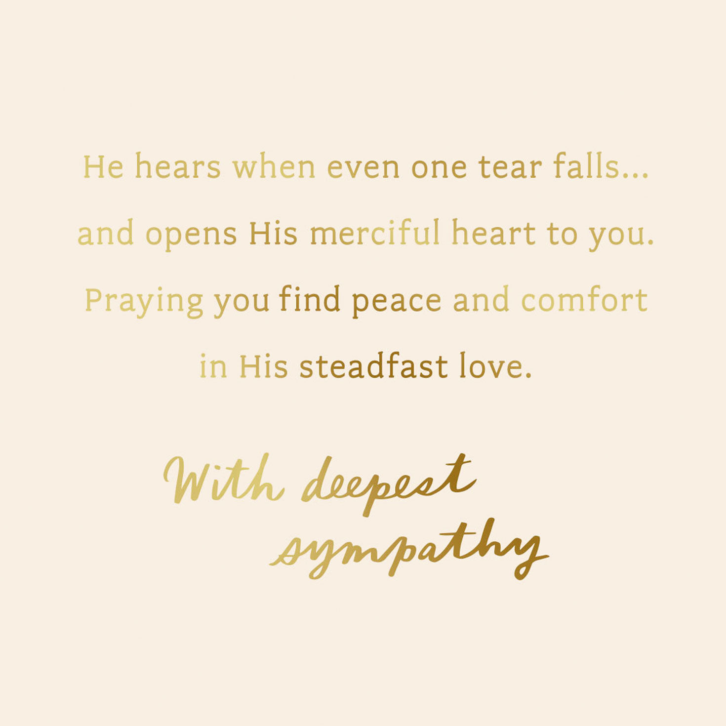 His Eye Is on the Sparrow Sympathy Card, , large image number 2