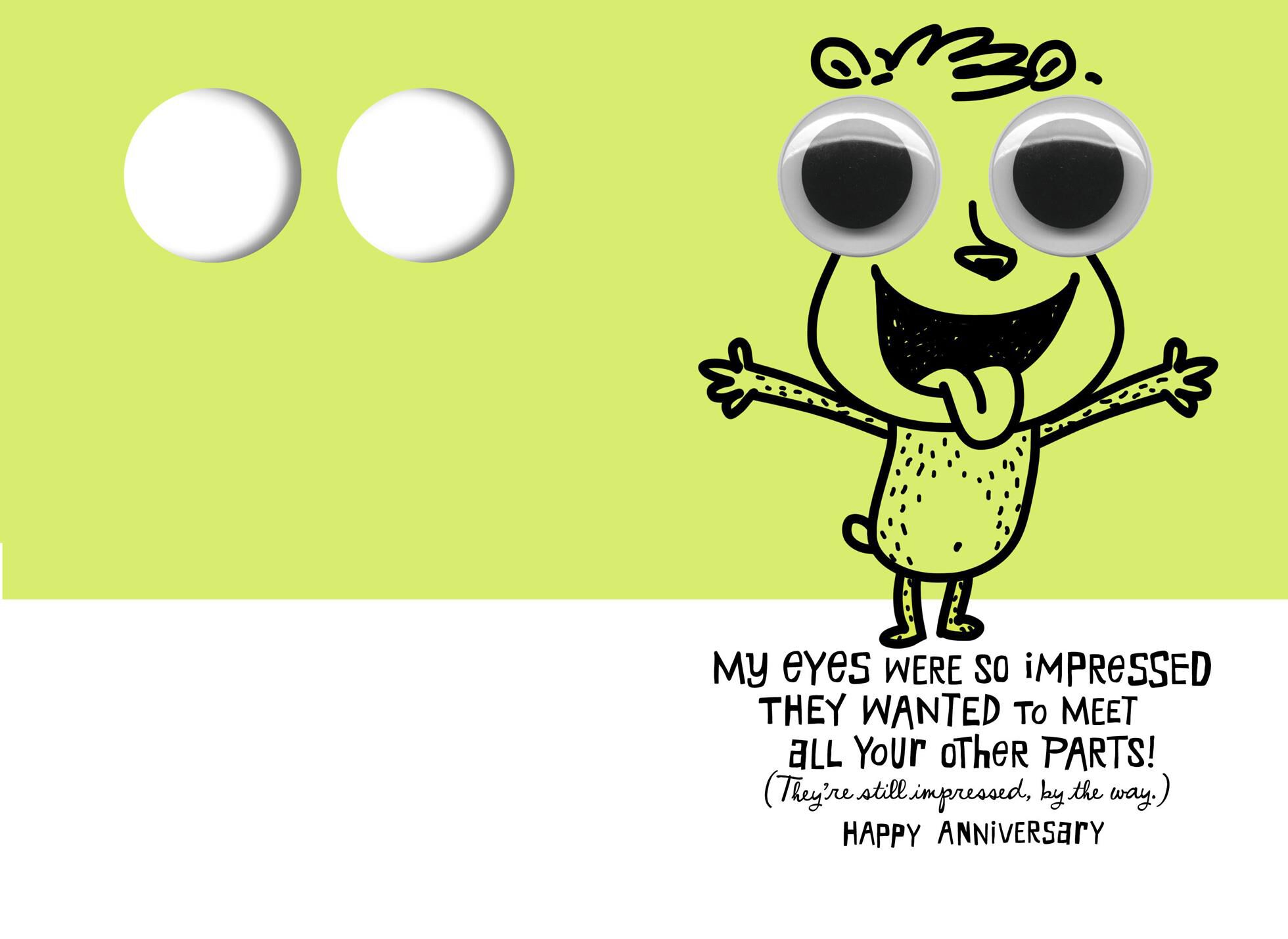 Googly Eyed Couple Anniversary Card