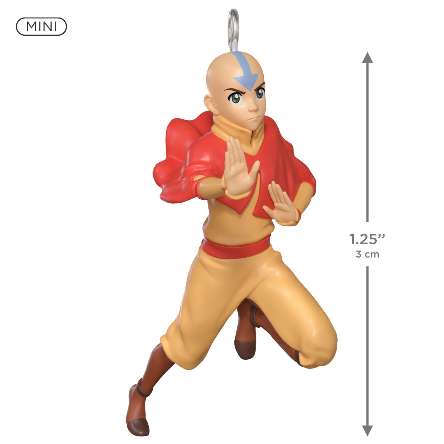 Miniature Avatar Aang Keepsake Ornament measurement image number 3