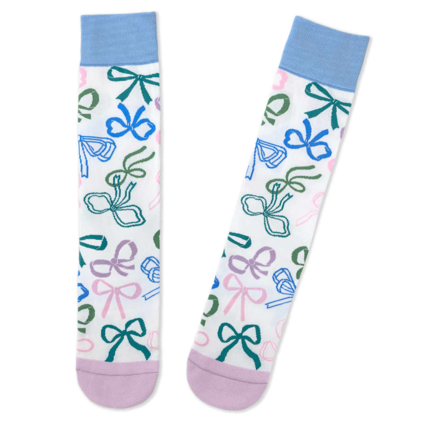 Colorful Bows Novelty Crew Socks