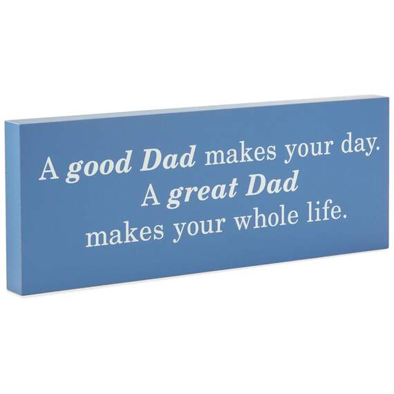Great Dad Wood Quote Sign, 16x6, , large image number 1