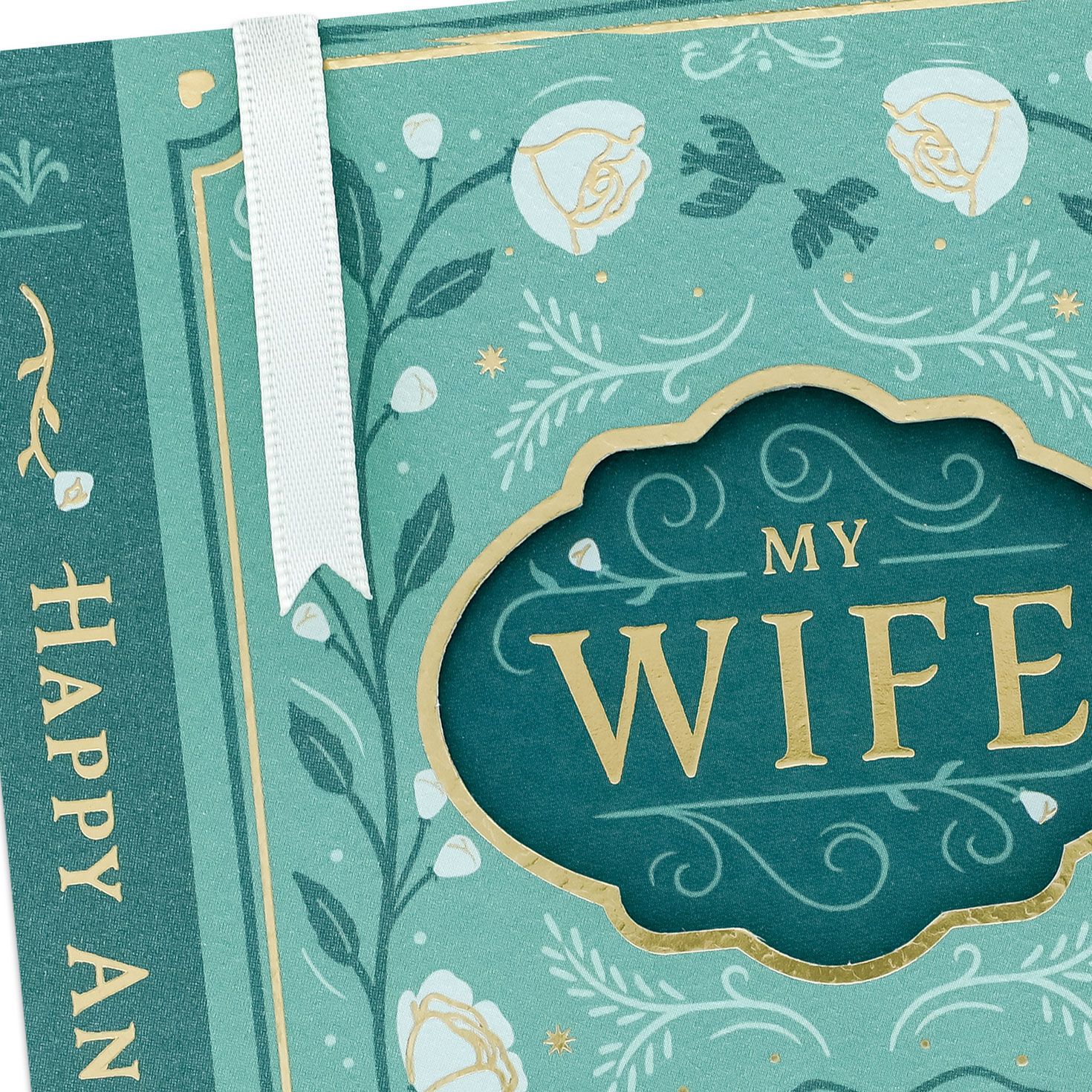 Fairy Tale Storybook Anniversary Card For Wife Card Front Detail image number 5