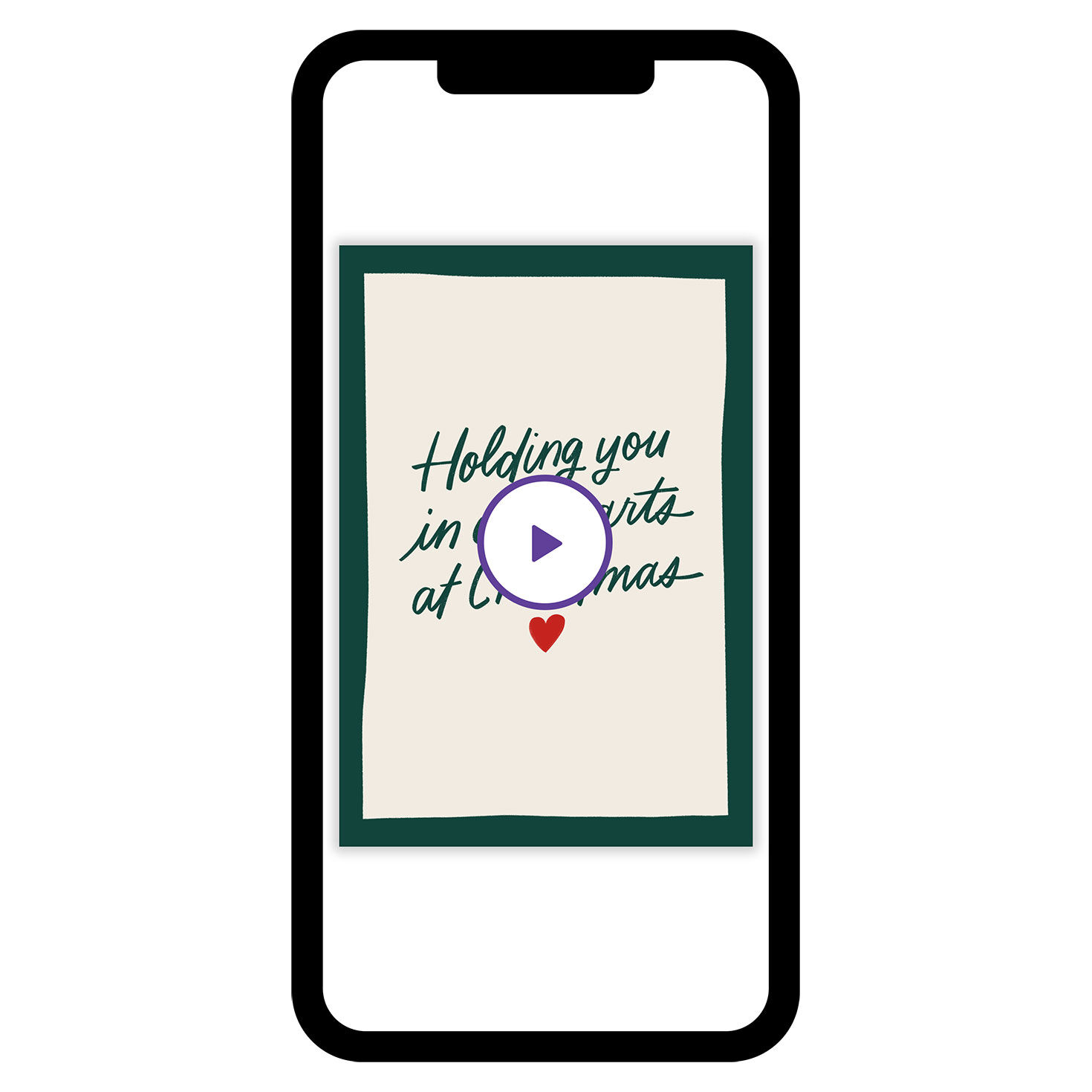 Holding You In Our Hearts Christmas eCard