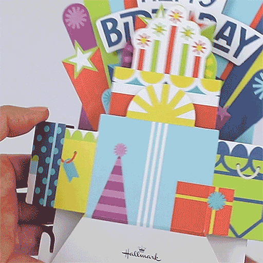 Celebrate Big Musical 3D Pop-Up Birthday Card With Light, 