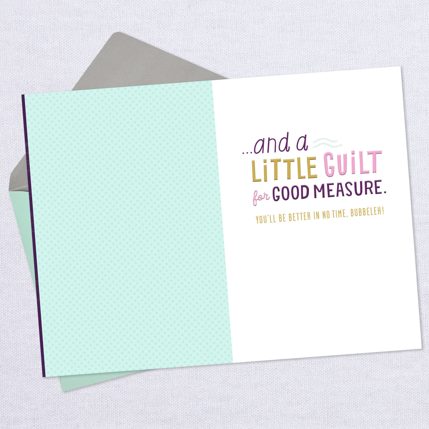 Mother Yourself, Bubbeleh Funny Get Well Card, , large image number 3