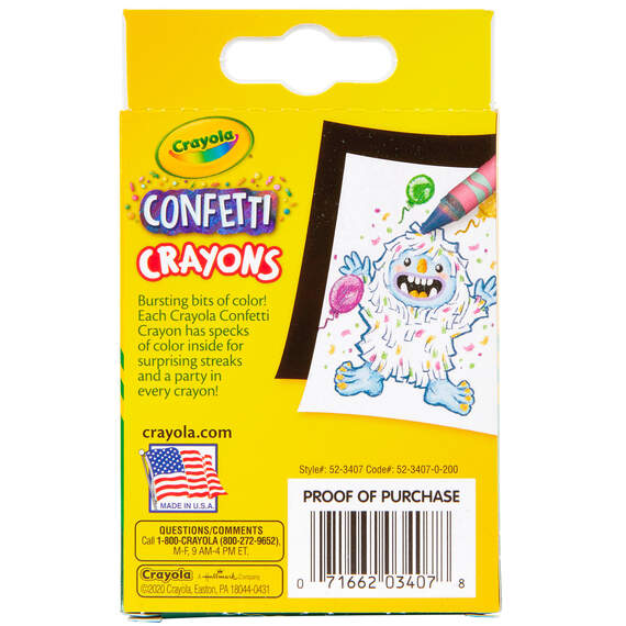Crayola® Confetti Crayons, 24-Count, , large image number 3