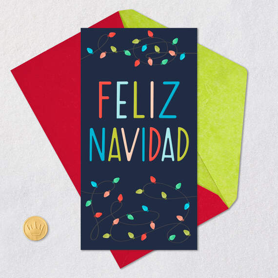 Feliz Navidad Spanish-Language Money Holder Card, , large image number 5