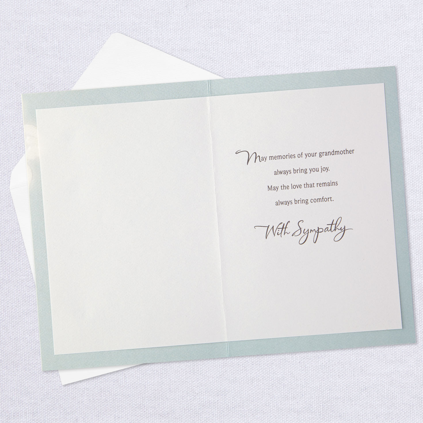 A Grandmother's Love Never Leaves Sympathy Card, , large image number 3