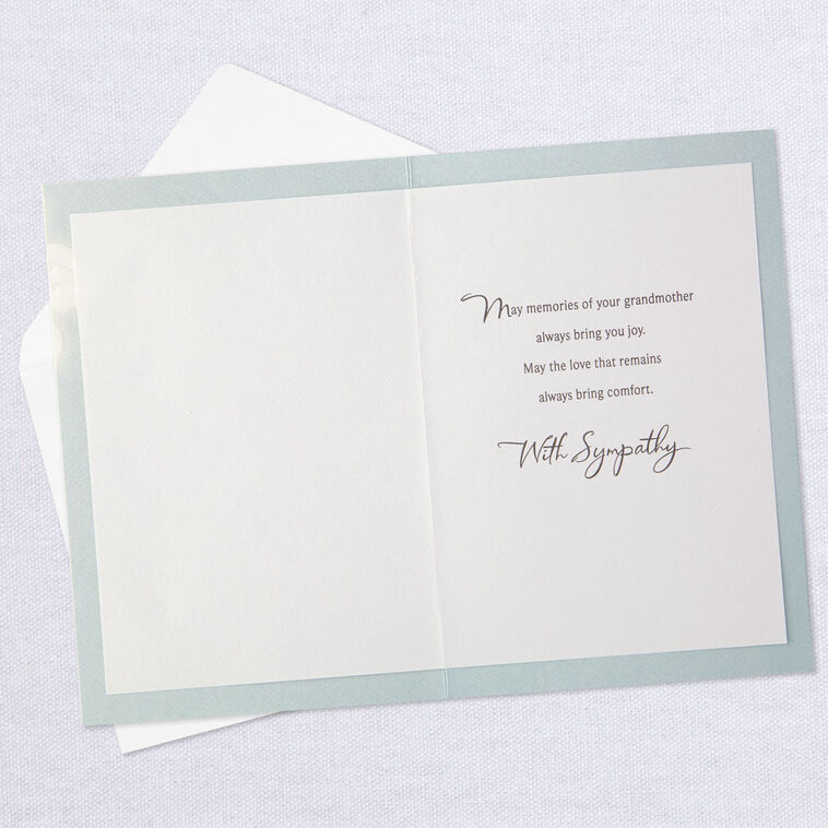A Grandmother's Love Never Leaves Sympathy Card, , large image number 3