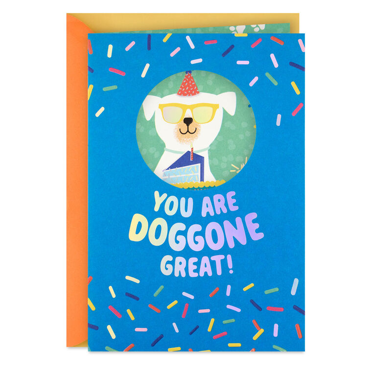 You're Doggone Great Birthday Card for Kids