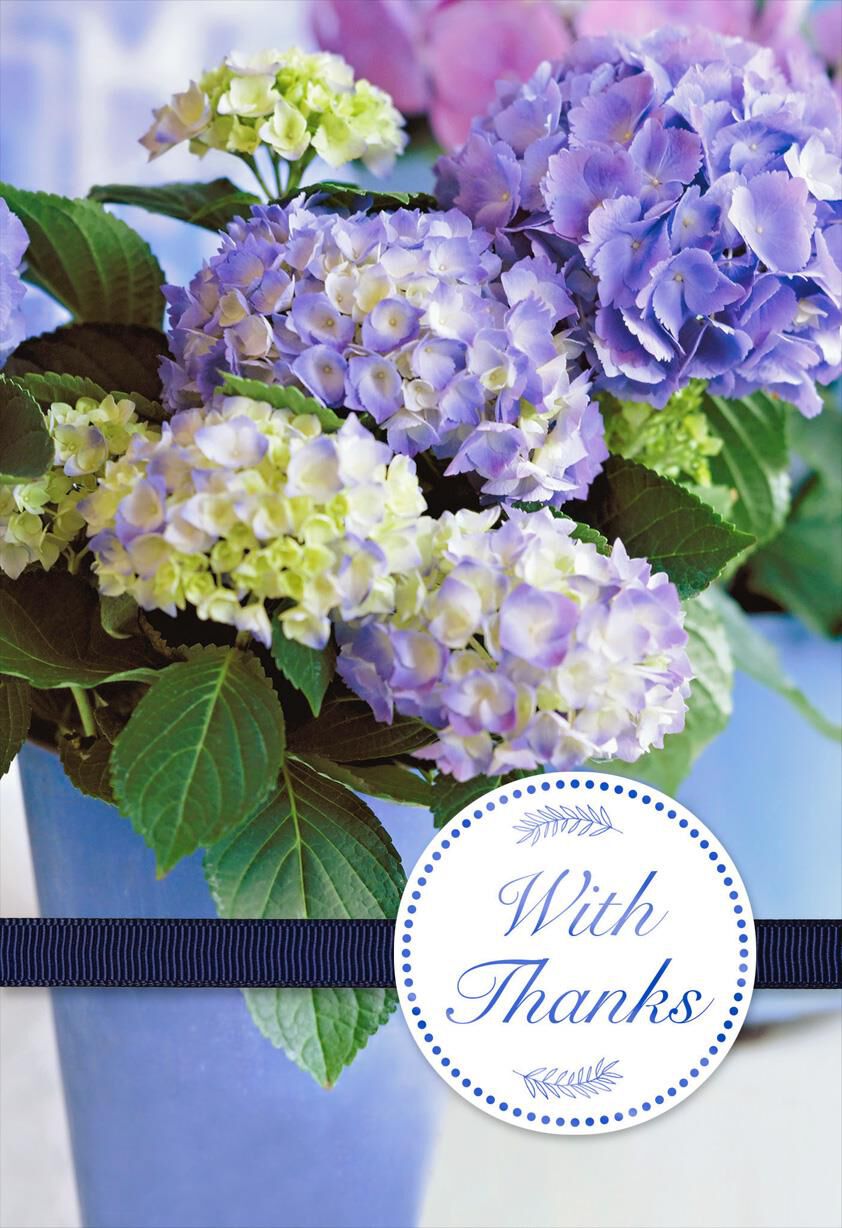 Hydrangea Bouquet Thank You Card