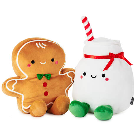 Large Better Together Gingerbread and Milk Magnetic Plush, 18", , large