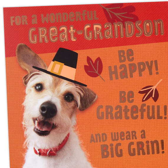 Let the Fun Begin Thanksgiving Card for Great-Grandson, , large image number 4