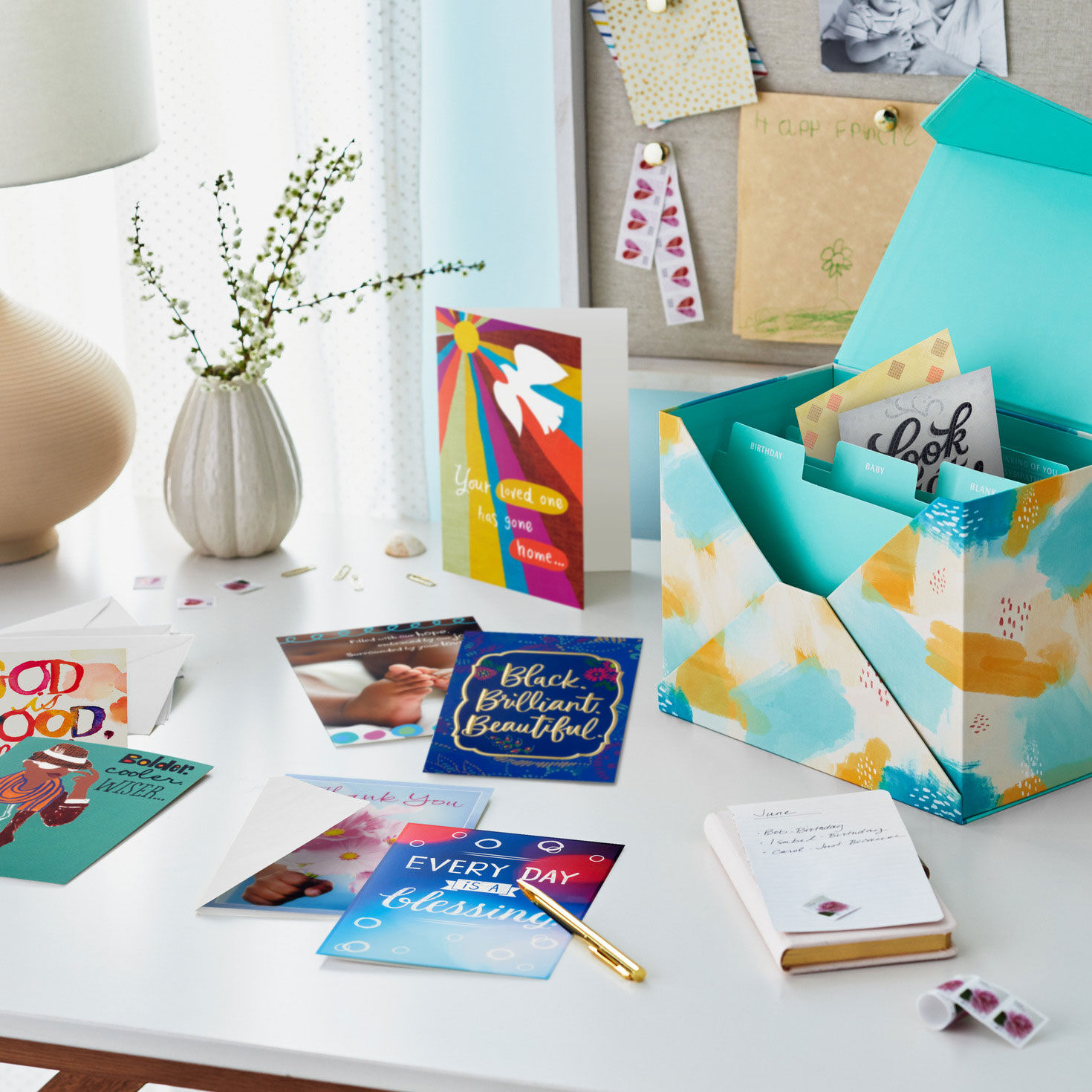 Black Love and Faith All-Occasion Cards Assortment in use image number 6