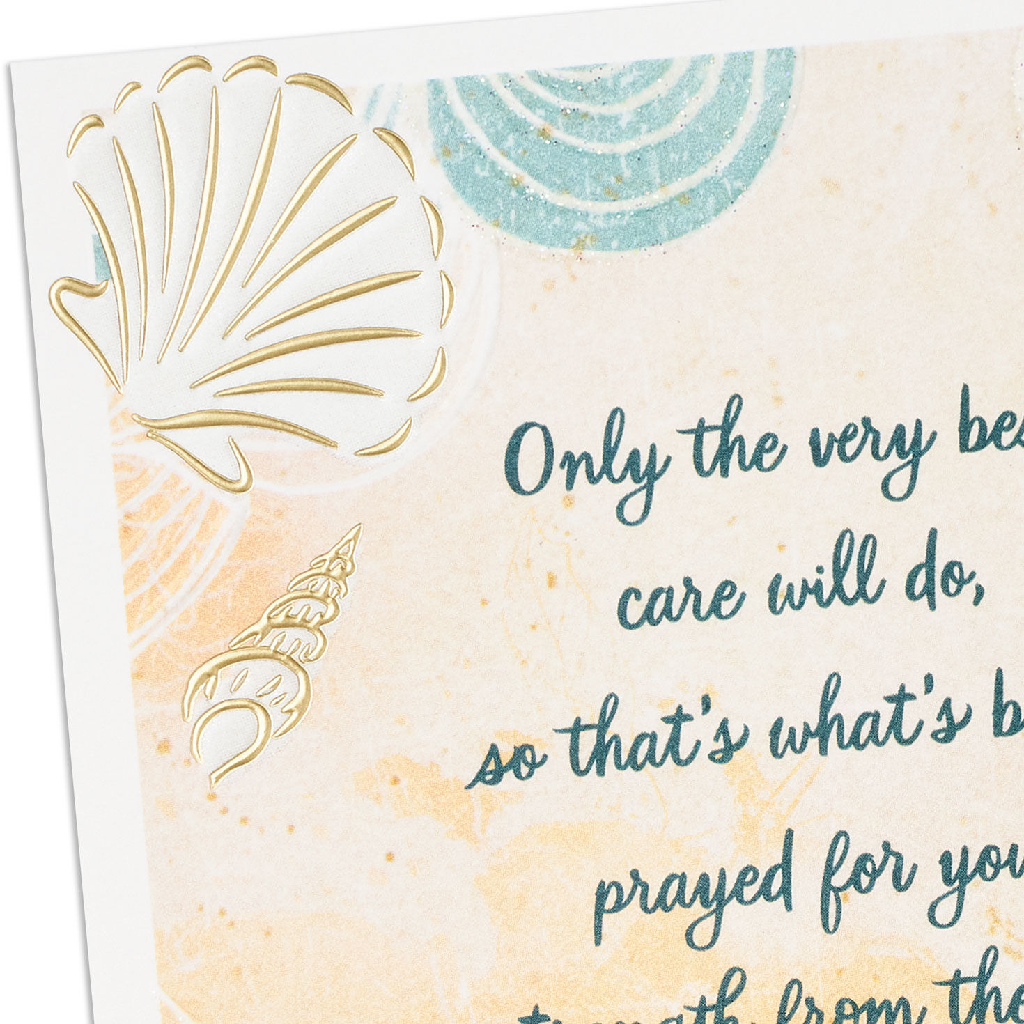 Seashells on Sand Christian Get Well Card Card Front Detail image number 5
