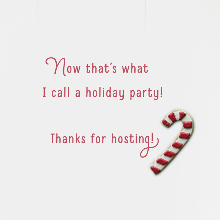 Holiday Hostess, Christmas Holiday Thank You Card Holiday Hostess, Christmas Holiday Thank You Card