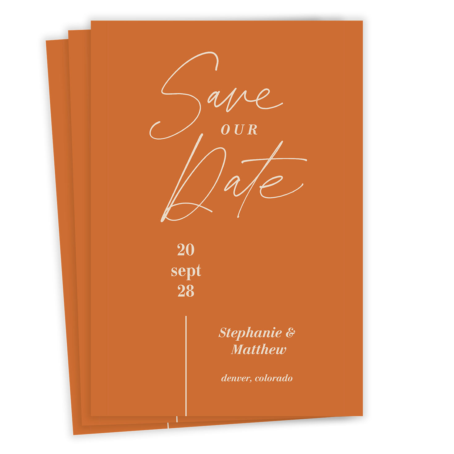 Elegant Autumn Save the Date