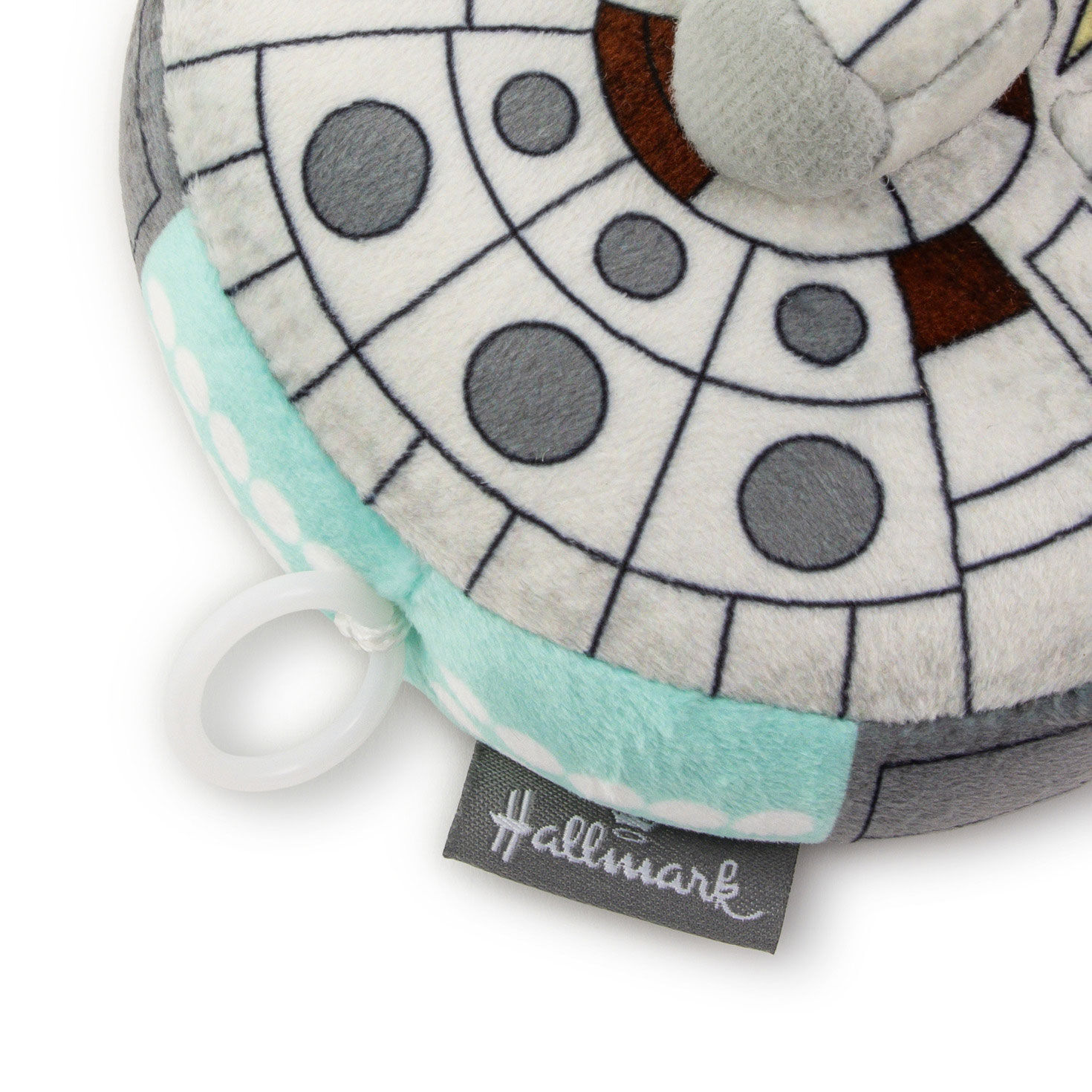 Star Wars Millennium Falcon Zip-Along Stuffed Toy upclose view image number 5