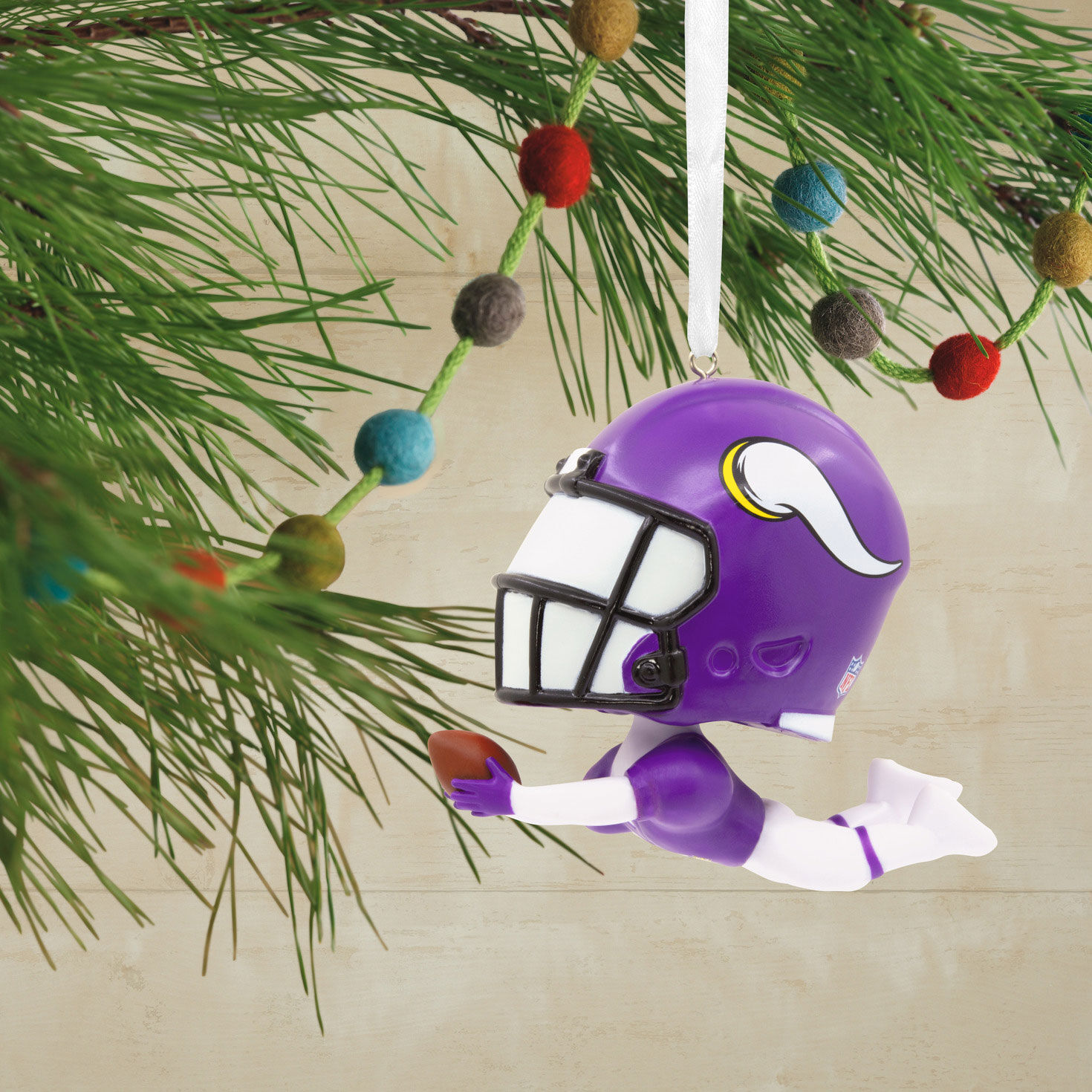 NFL Minnesota Vikings Bouncing Buddy Hallmark Ornament, , large image number 2