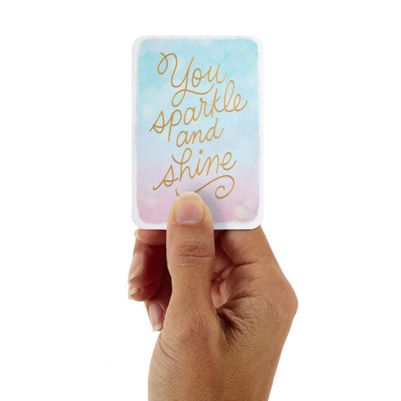 3.25" Mini You Sparkle and Shine Blank Card