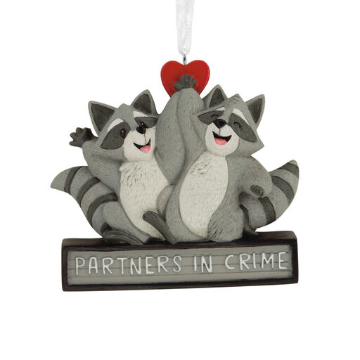 Partners in Crime Raccoons Hallmark Ornament, 