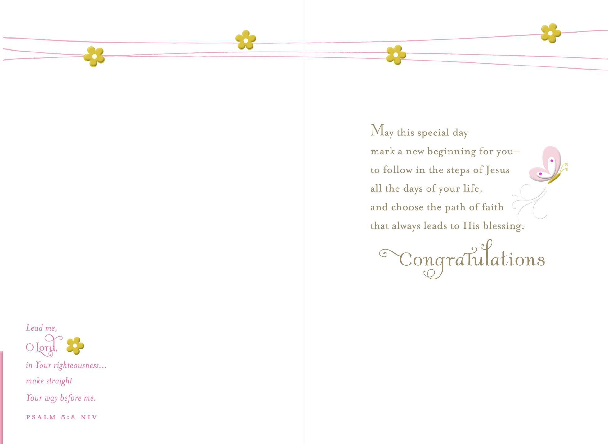 New Beginning Confirmation Card