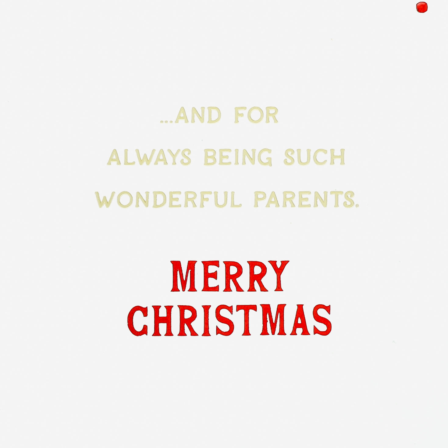 Green Wreath Christmas Card for Mom and Dad Sentiment image number 3