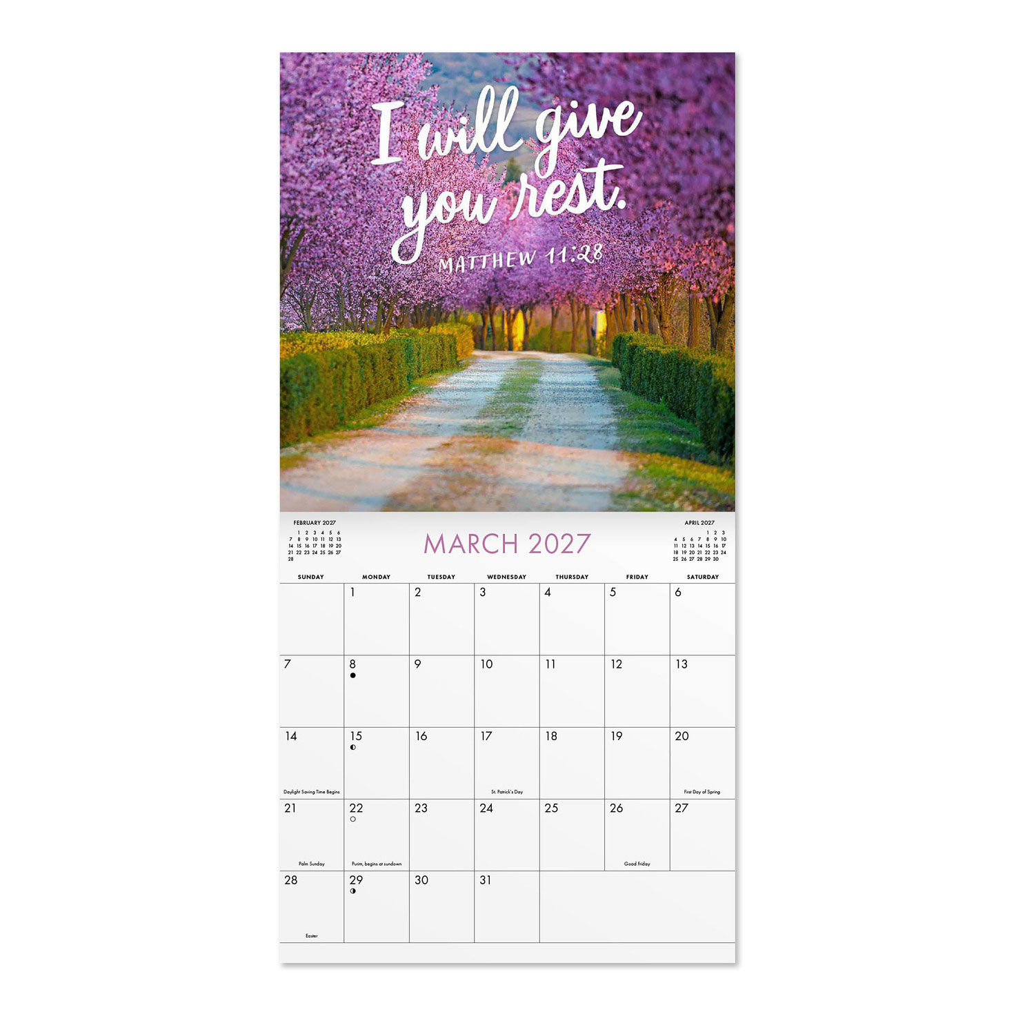 Beautiful Landscapes 2027 12-Month Wall Calendar inside spread image number 4
