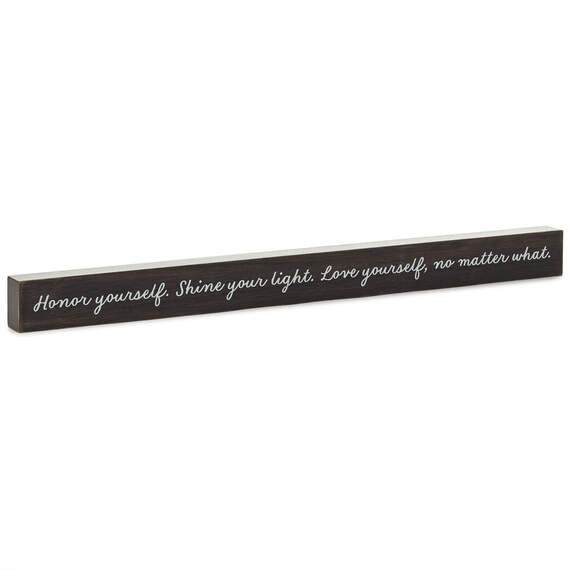 Love Yourself No Matter What Wood Quote Sign, 23.5x2, , large image number 1