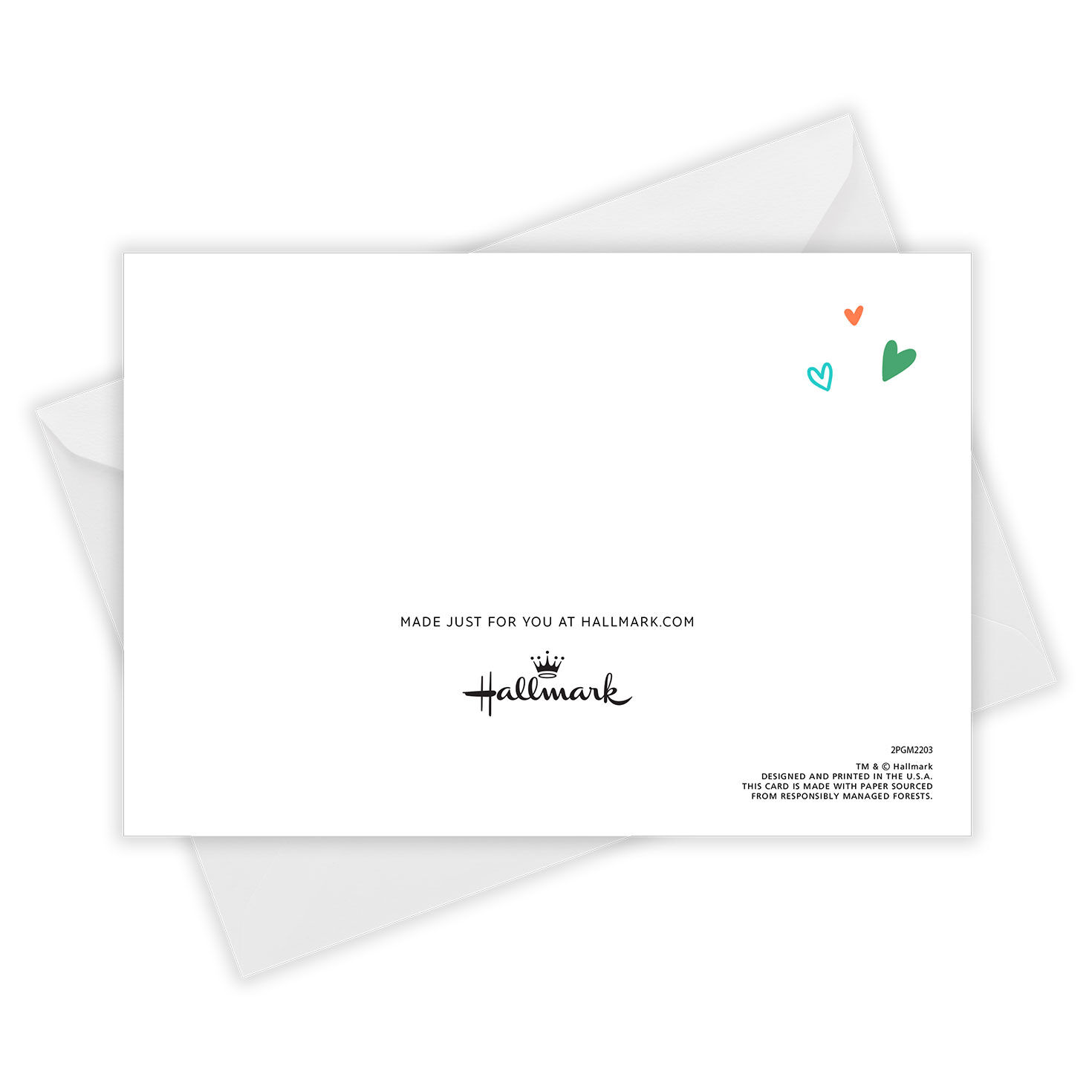 Colorful Hearts Romantic Folded Love Photo Card  image number 5