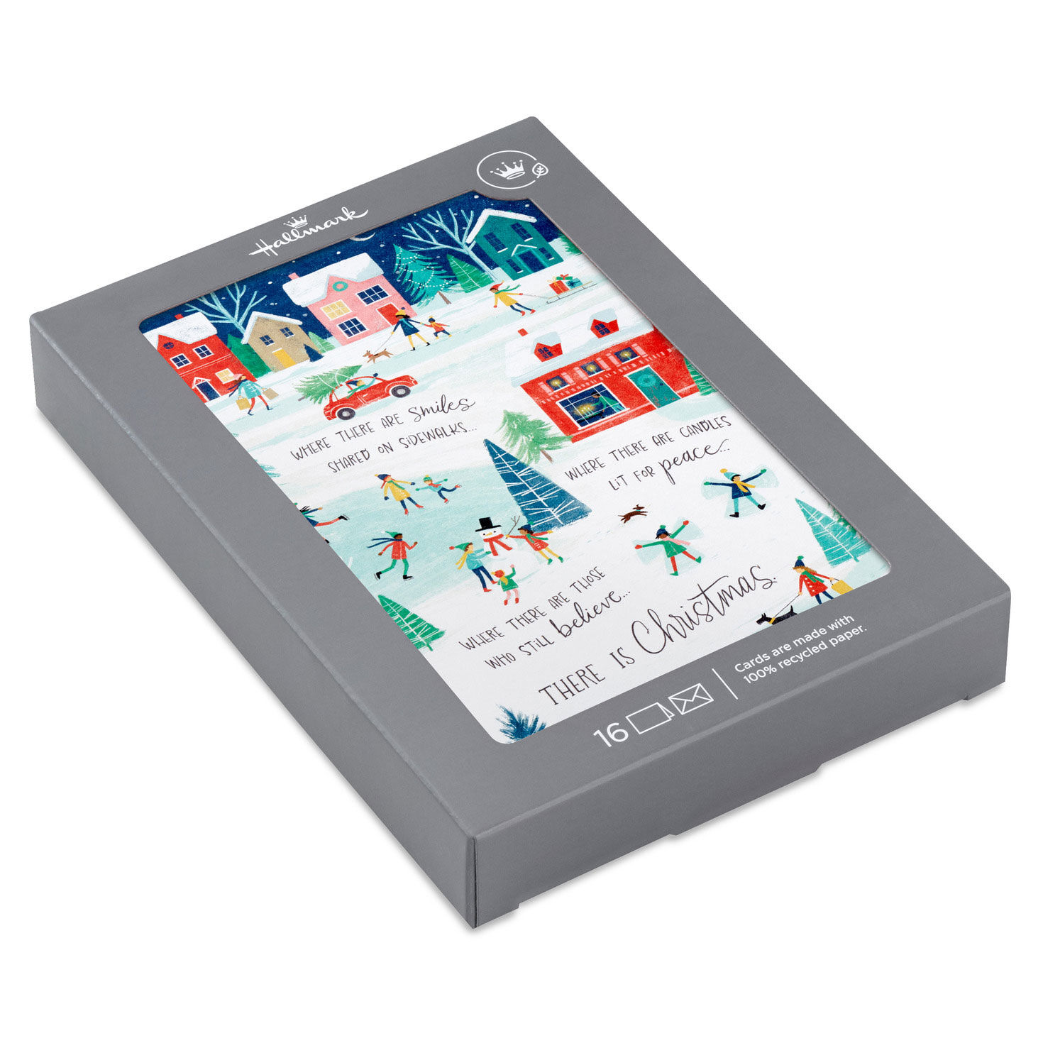 Smiles on Sidewalks and Candles in Windows Boxed Christmas Cards, Pack of 16 for only USD 9.99 | Hallmark