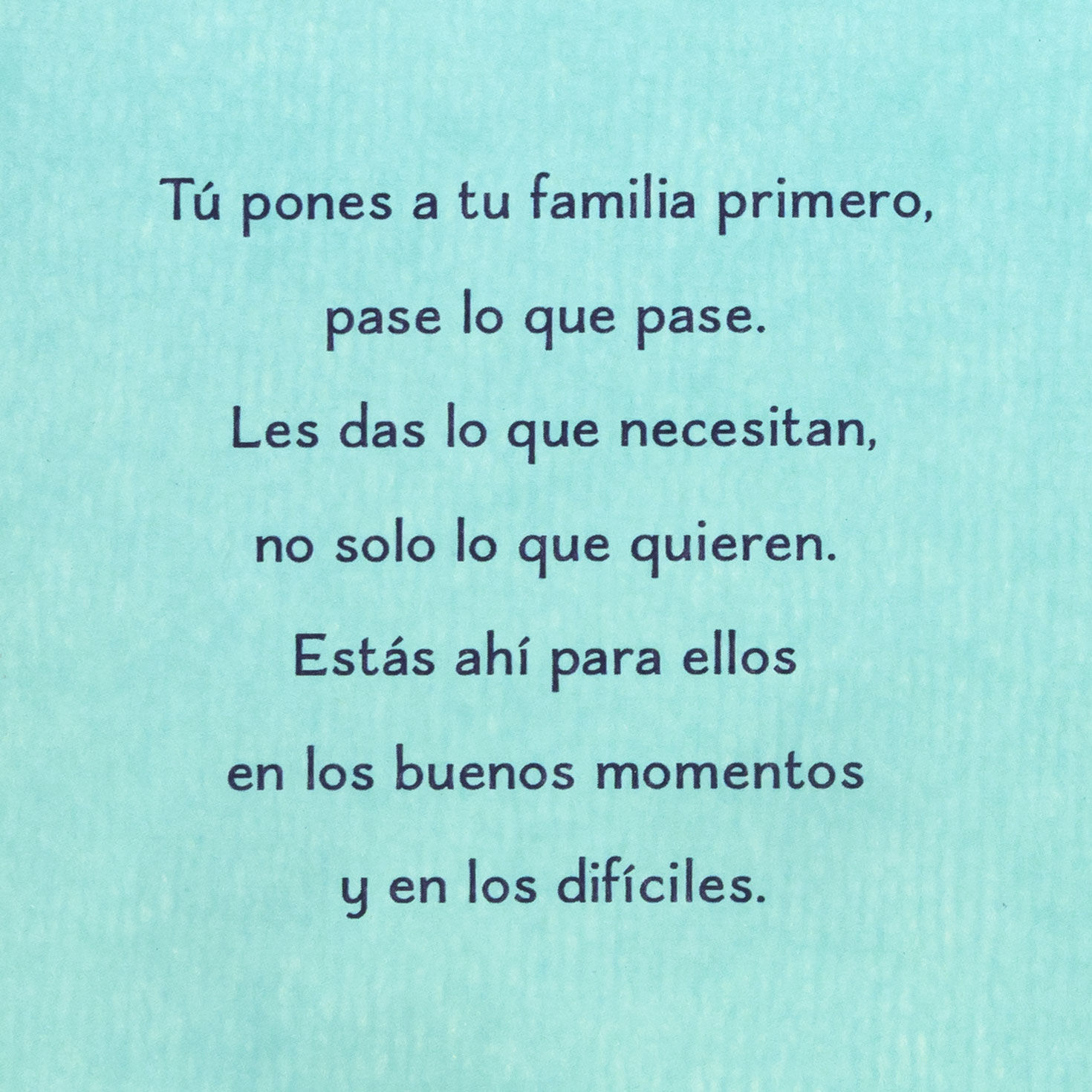 Teal and Navy Spanish Mother's Day Card for Daughter Sentiment image number 2