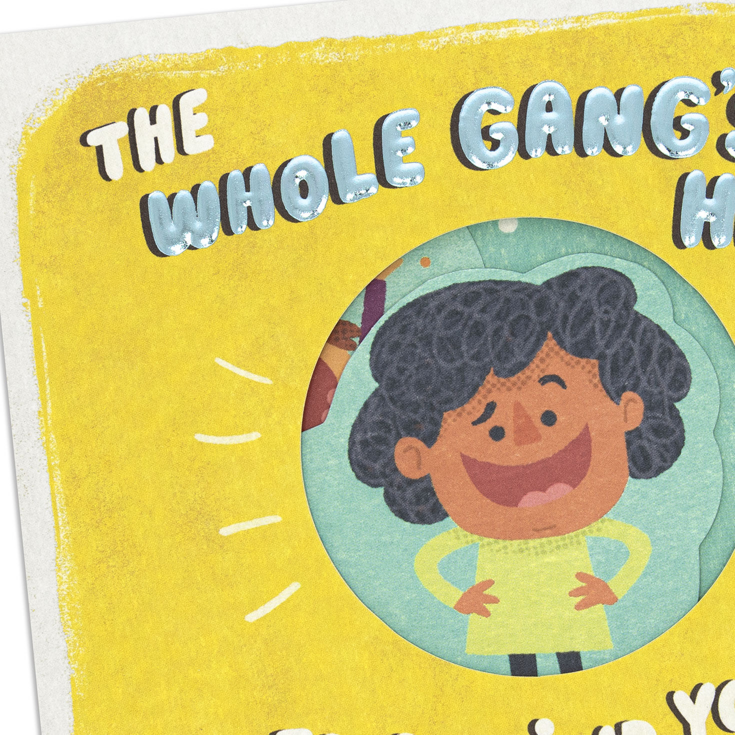 Comic Characters Funny Pop-Up Birthday Card Card Front Detail image number 5