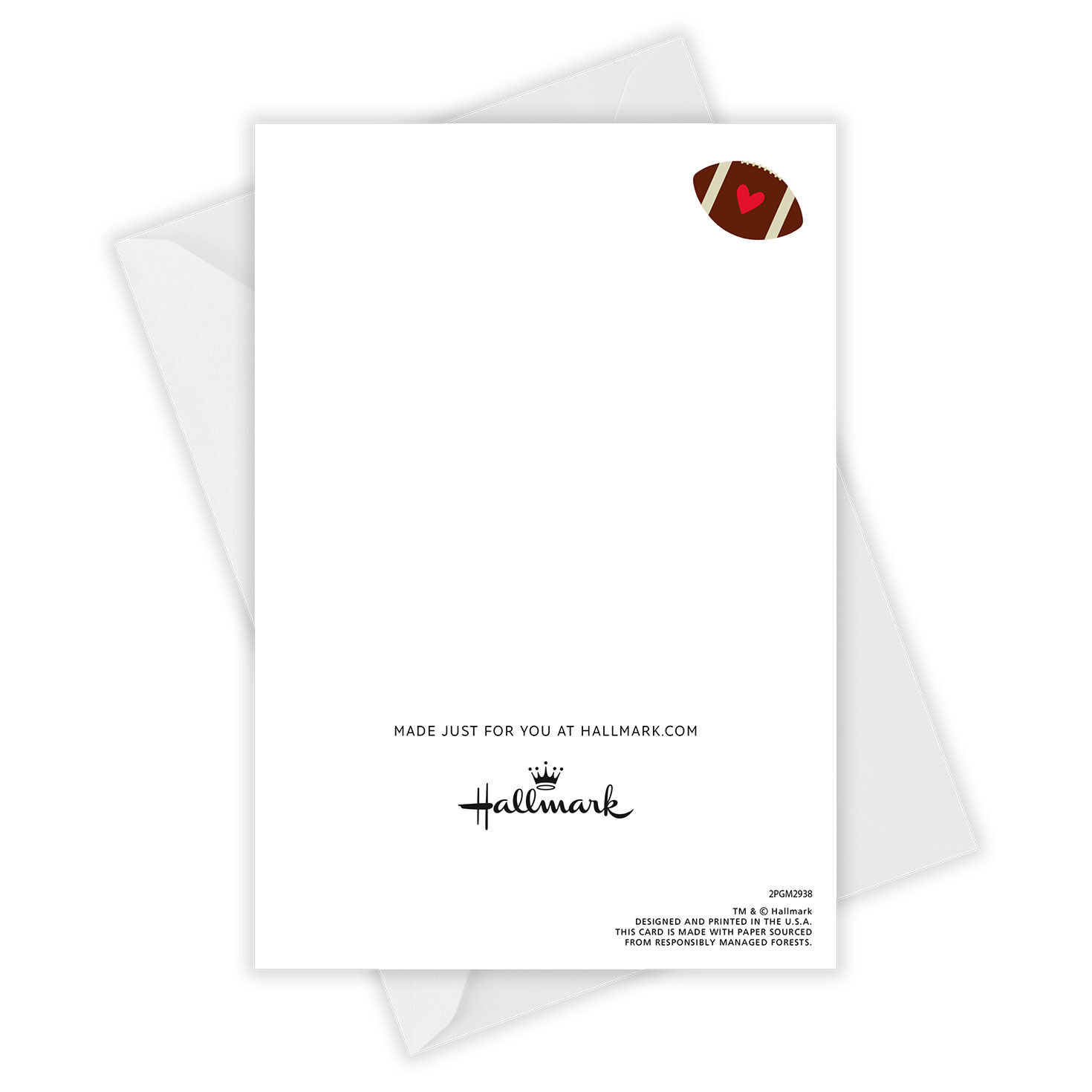 Team Us Football Custom Love Card for Spouse, , large image number 4
