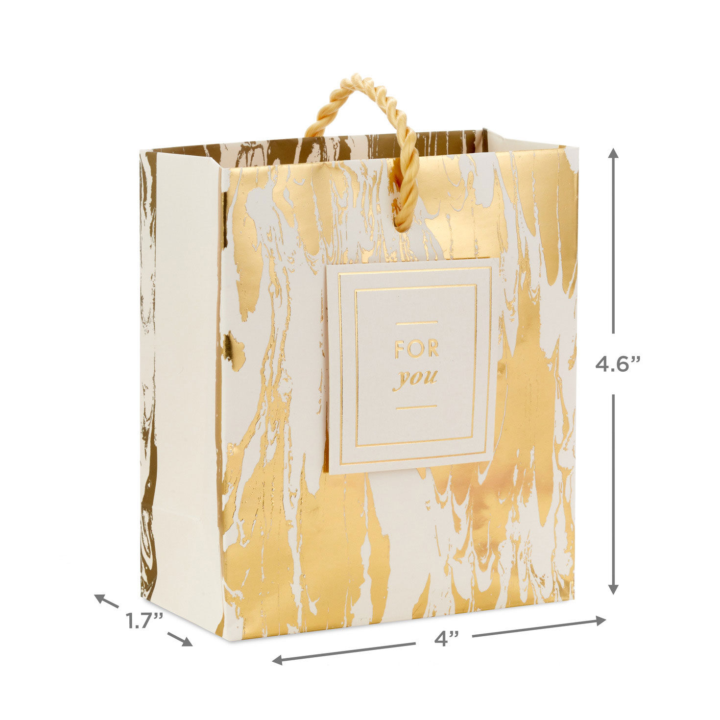 mini gold gift bags