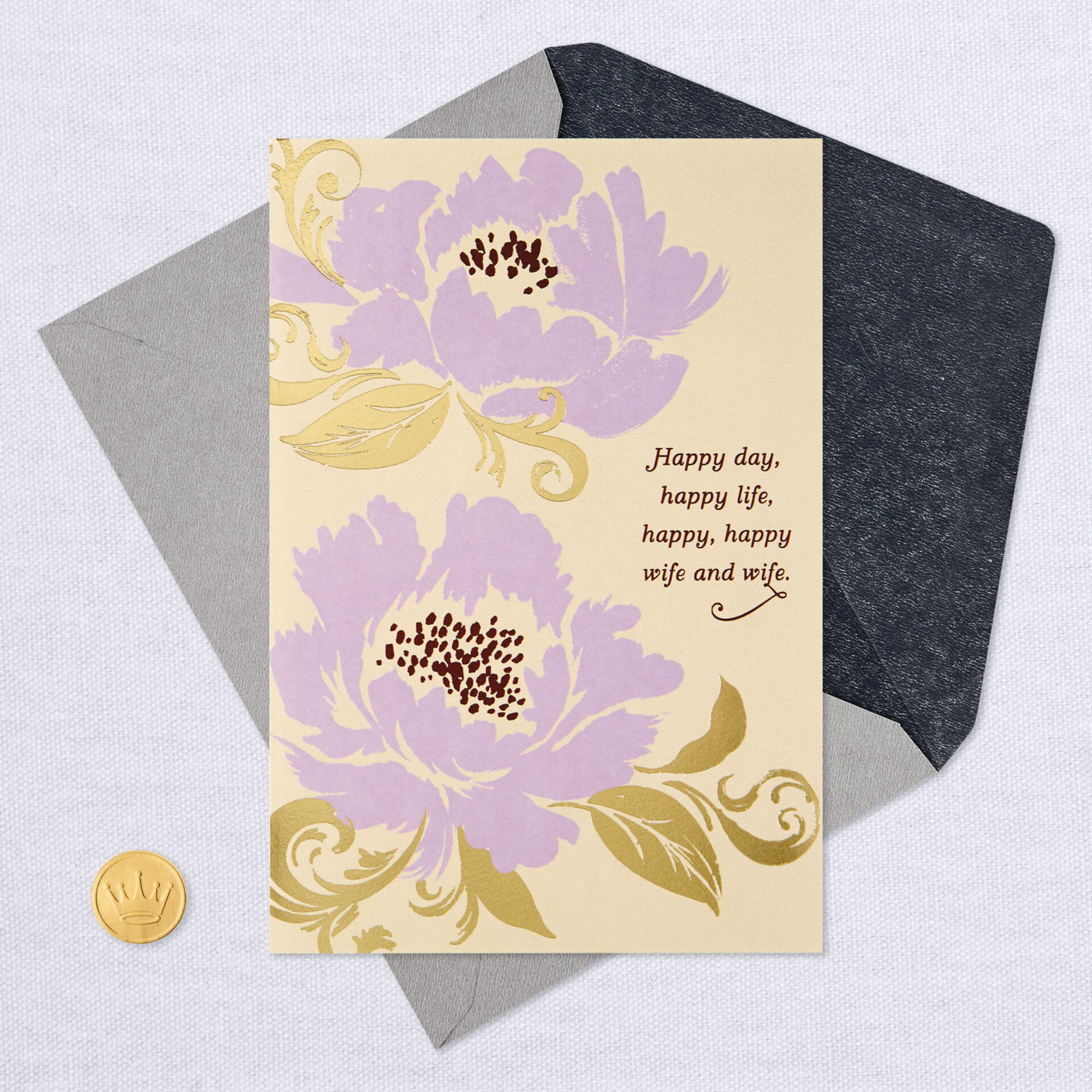 Happy Wife And Wife Wedding Card Greeting Cards Hallmark