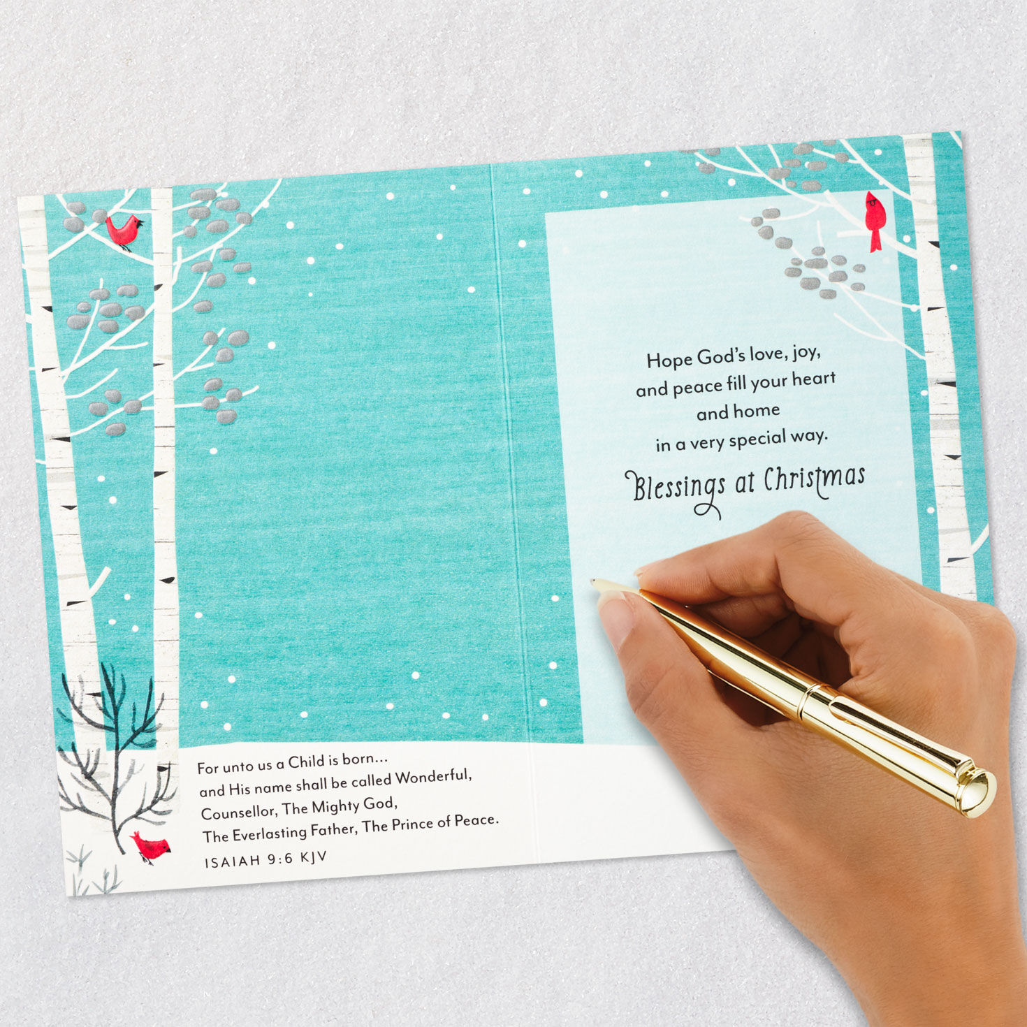 Hope God's Love, Joy and Peace Fill Your Heart Religious Christmas Card for only USD 5.99 | Hallmark